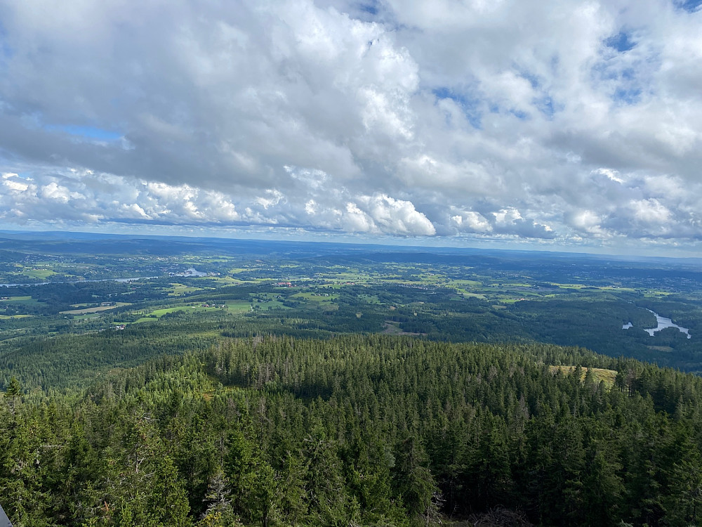 Fra tårnet mot Eidsvoll og Nes