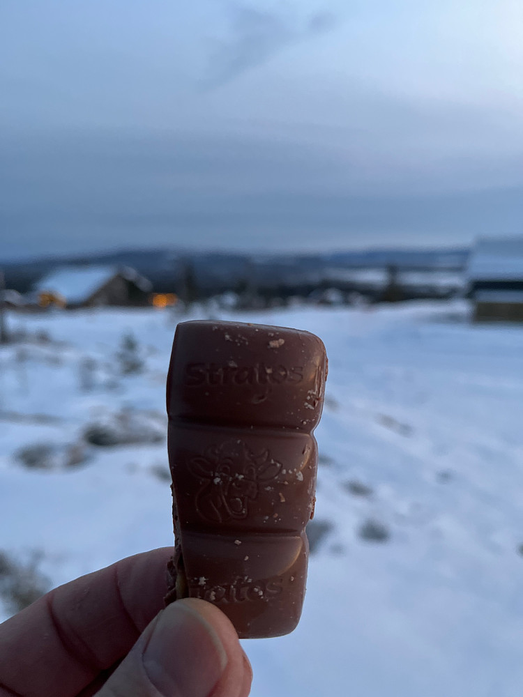 En sjokobit må til på årets første topp