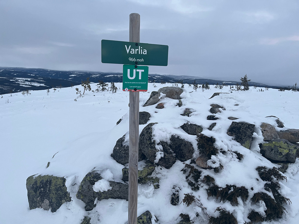 Toppen etter 57 min og lite gjennomslag med litt forsiktig gange på beina