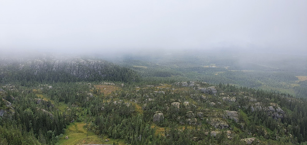 Det var bare å akseptere at utsikten glapp for oss i dag