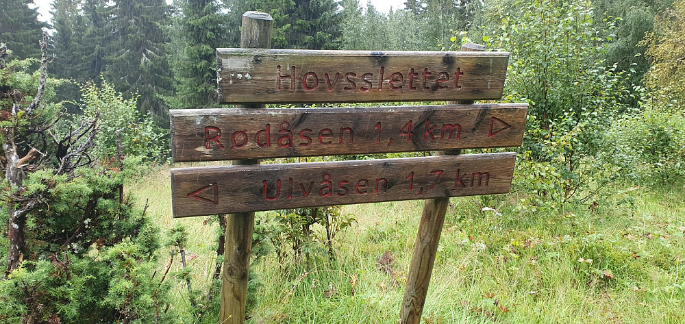 Det var en gammel koie og et hus på Hovsslettet