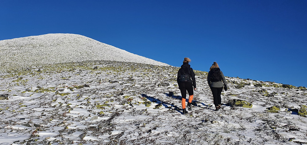 Et lite snølag gjorde at stien var litt utydelig noen steder