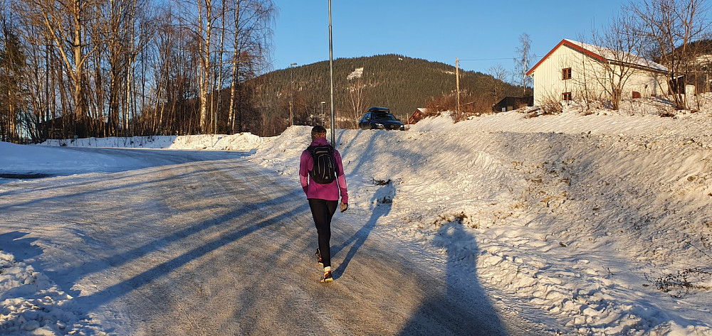 Fri sikt opp på Balbergkampen