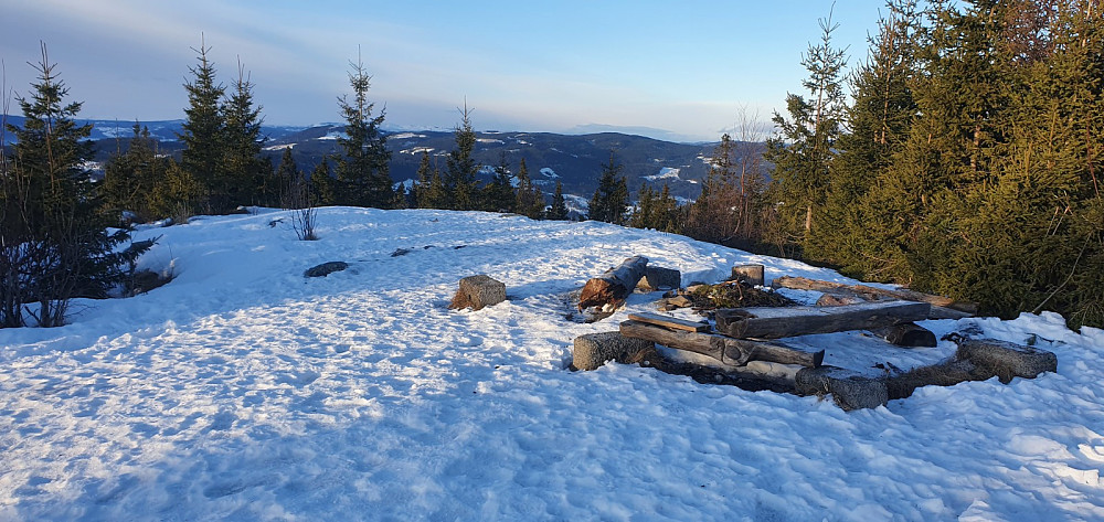 Snøen var hard på toppen av Balbergkampen i dag