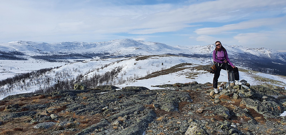 Toppen av Jentfjellet med Leppkampen midt i bildet