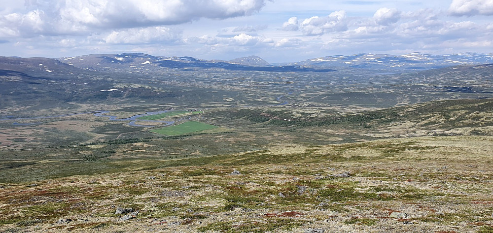 Utsikt ned i Einunndalen