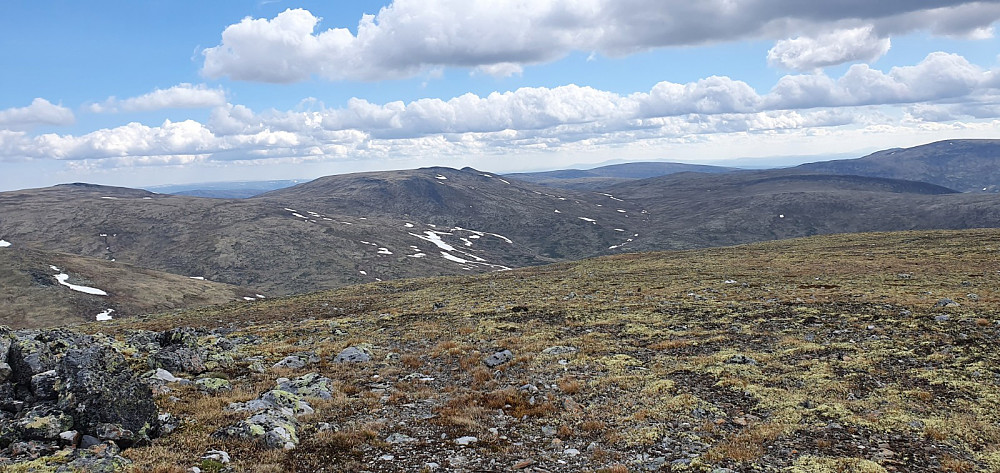 Over mot Høgegga hvor jeg var forrige dagen