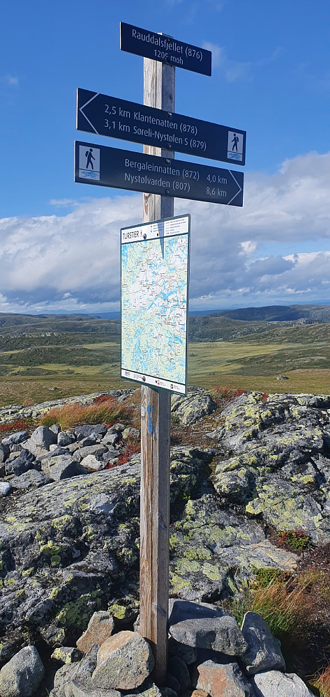 Skilt på toppen