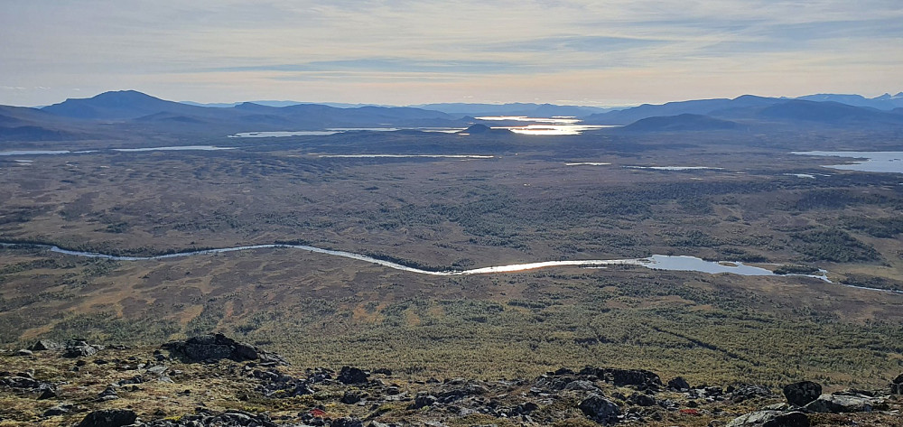 Fra toppen og mot Vinstre