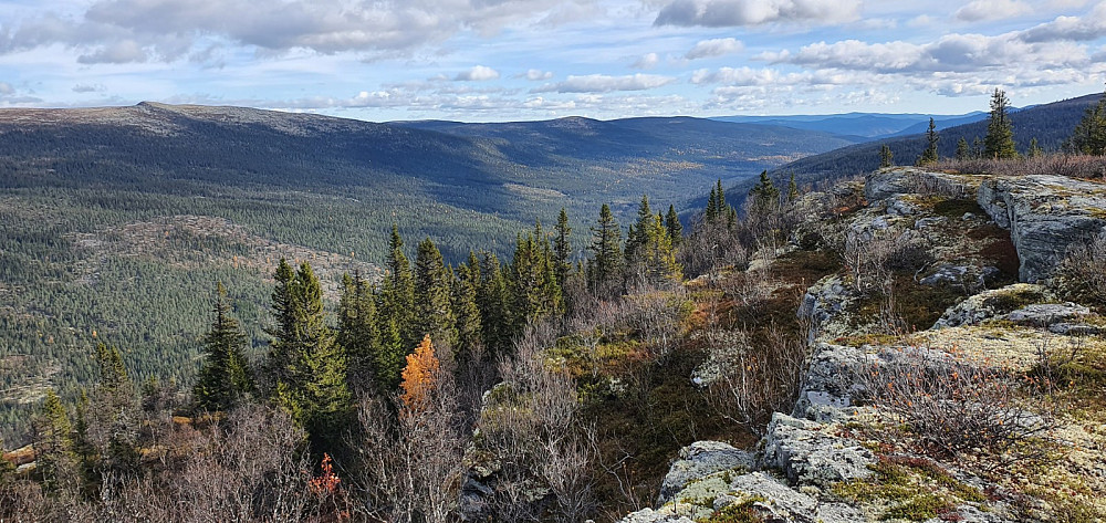 Fra Bjørnskarven og ned Imsdalen