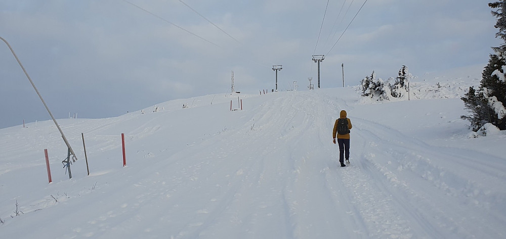 GO på tur opp alpinbakken
