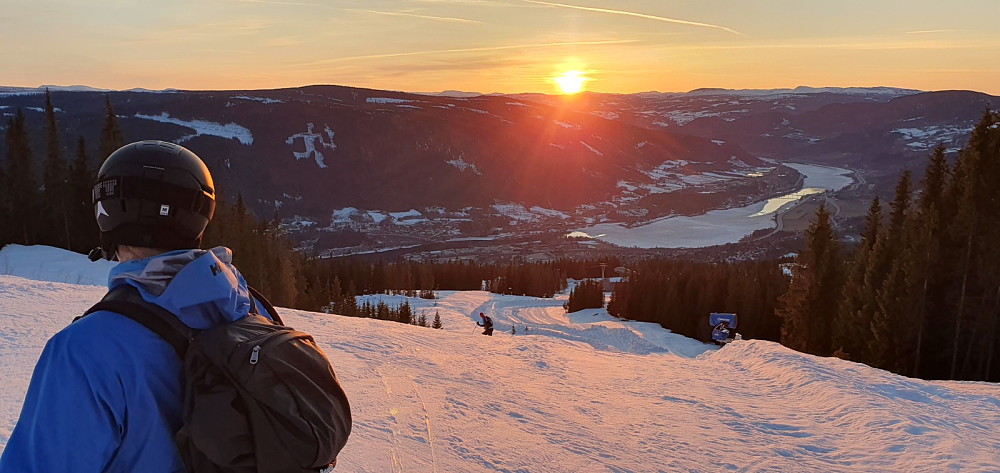 Liten stopp for å nyte dagens siste sol