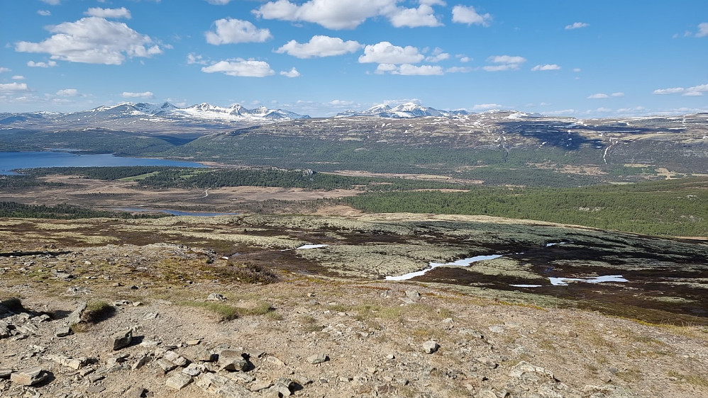 Jeg hadde den flotteste utsikten mot Rondane, på hele turen opp til Nåsåberget