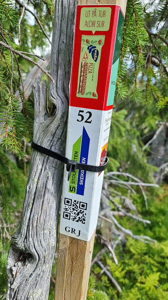 Dette var den gjeveste stolpen i dag, da den var den eneste som stod over 900 moh