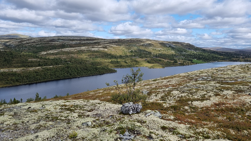 Tilbakeblikk over Flaksjøen og Flaksjølihøgda