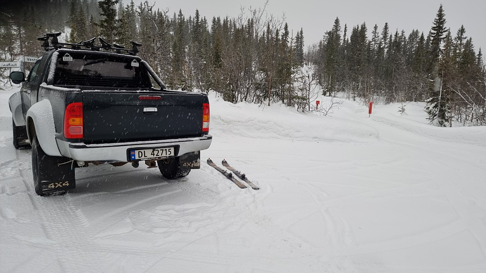 Det begynte å snø når jeg gjorde meg klar til turstart