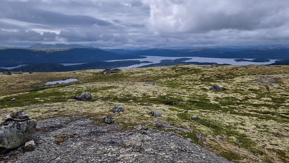 Flott utsikt ned på Savalen