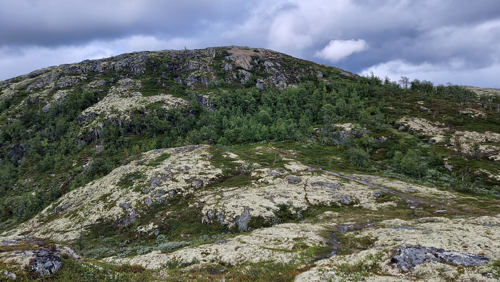 Siste biten gikk bratt opp berget
