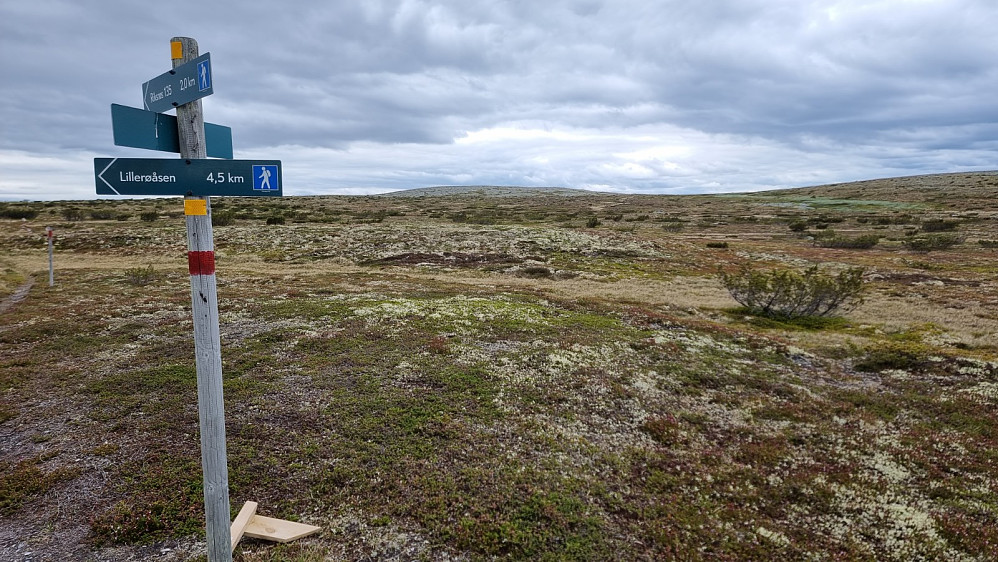 Her fra innerste stikrysset hvor jeg tok til høyre