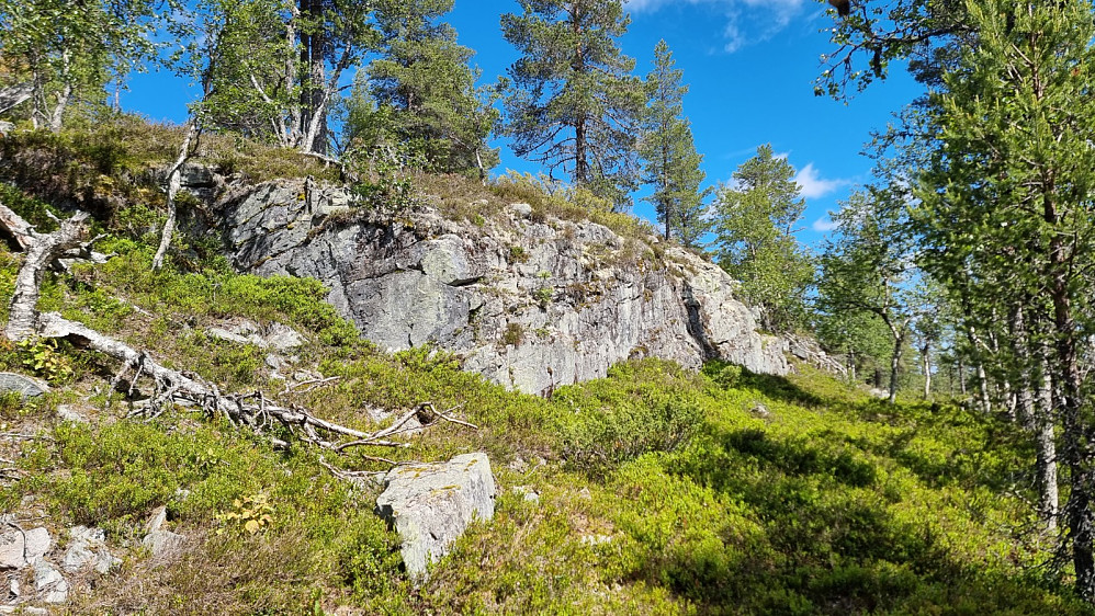 Dette var vel det mest dramatiske terrenget på tur opp