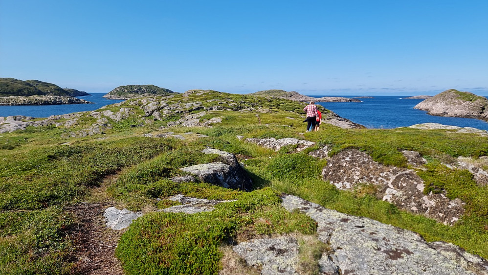 Flott vær og varmt på tur i dag