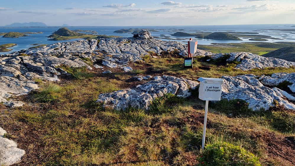 Markering på et av to toppunkt