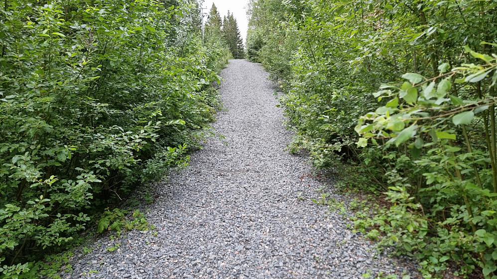 Jeg startet opp på grusvei