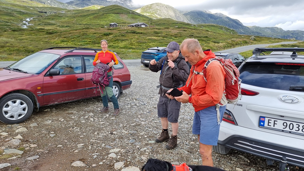 Her begynte vi å bli klare for tur