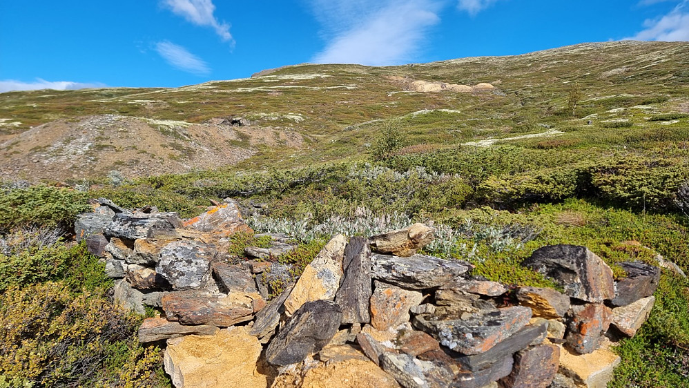 Jeg fulgte stien fra Finnhaugan og opp mot gruva