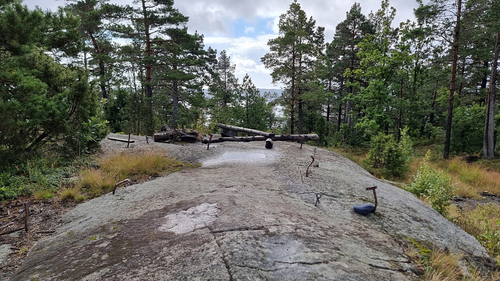 Liten markering på toppen