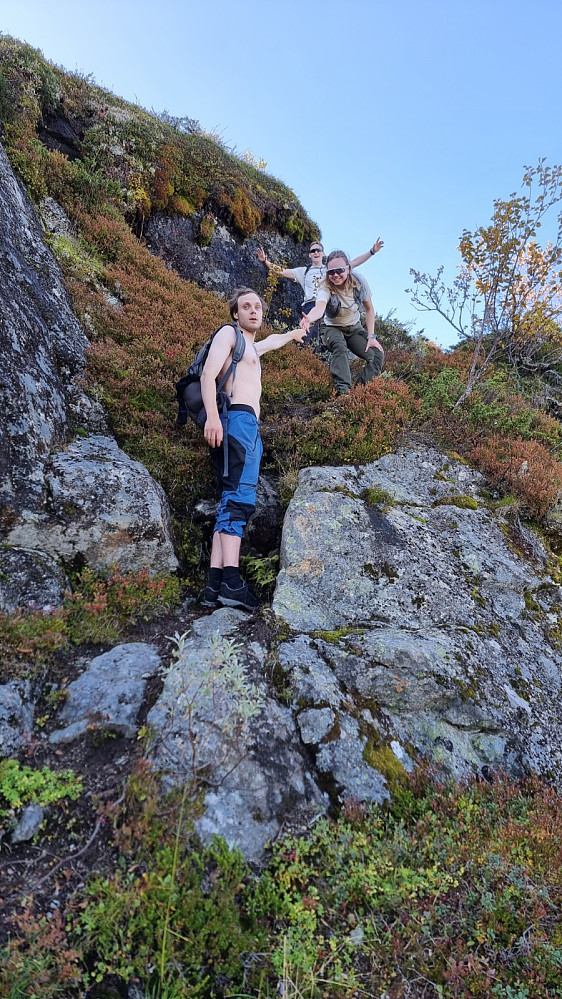 Et lite bratt parti opp Dokkampen