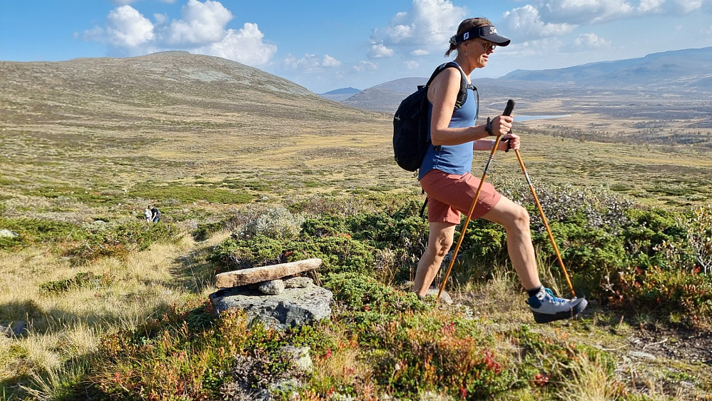 GO i godt driv opp Glupen. Svartjønnholet i bakgrunnen