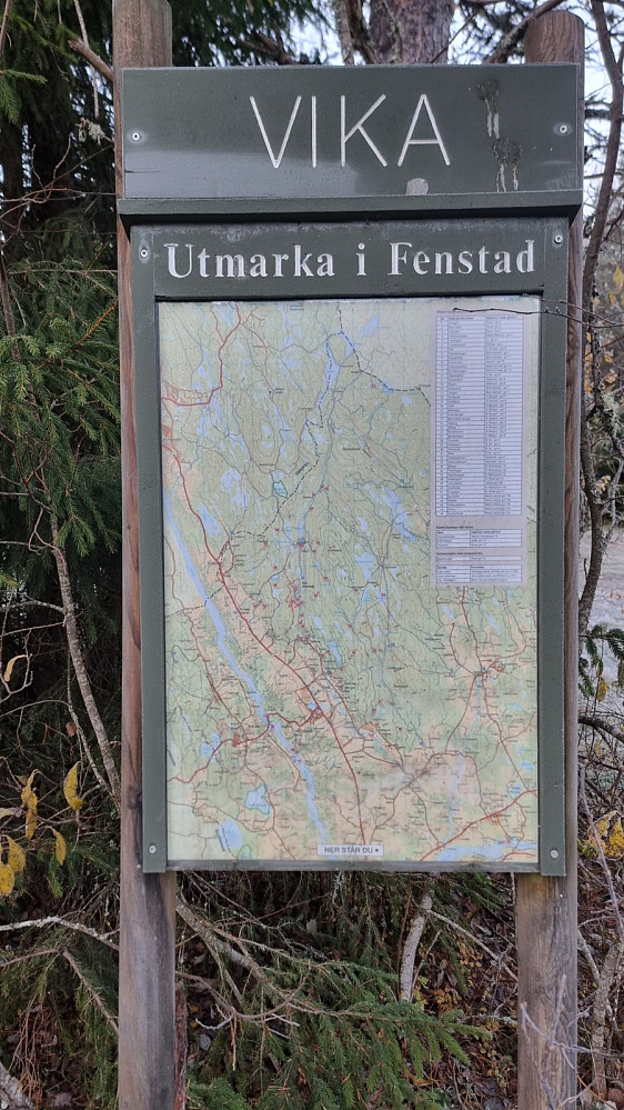 Info om området ved parkeringsplassen