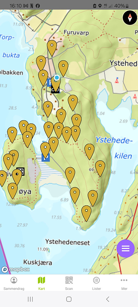 Fullført stolpekart