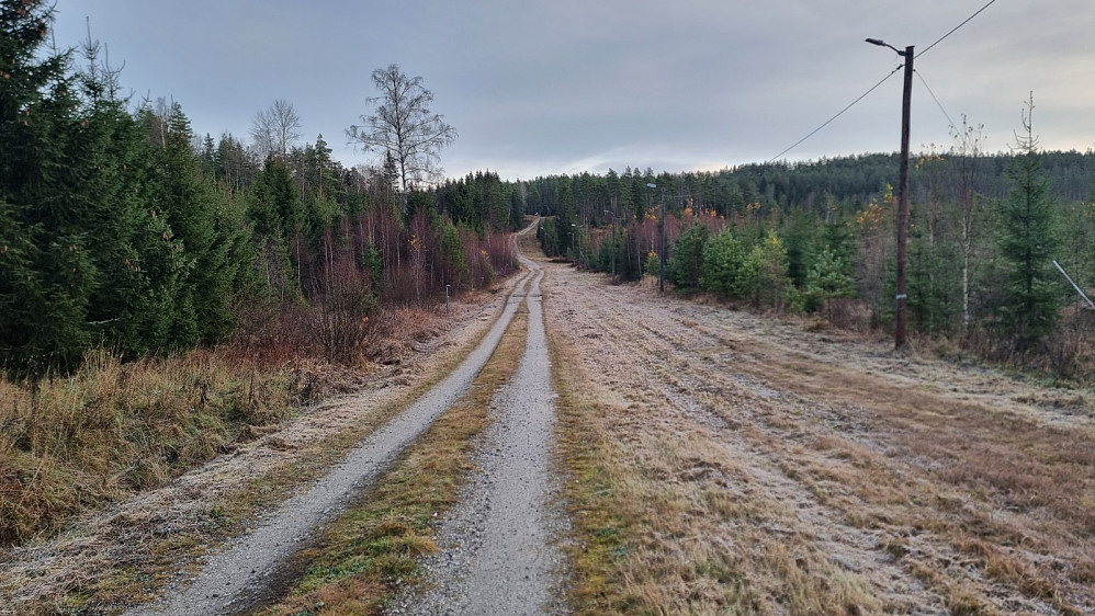 Lengre inn ble det grusvei