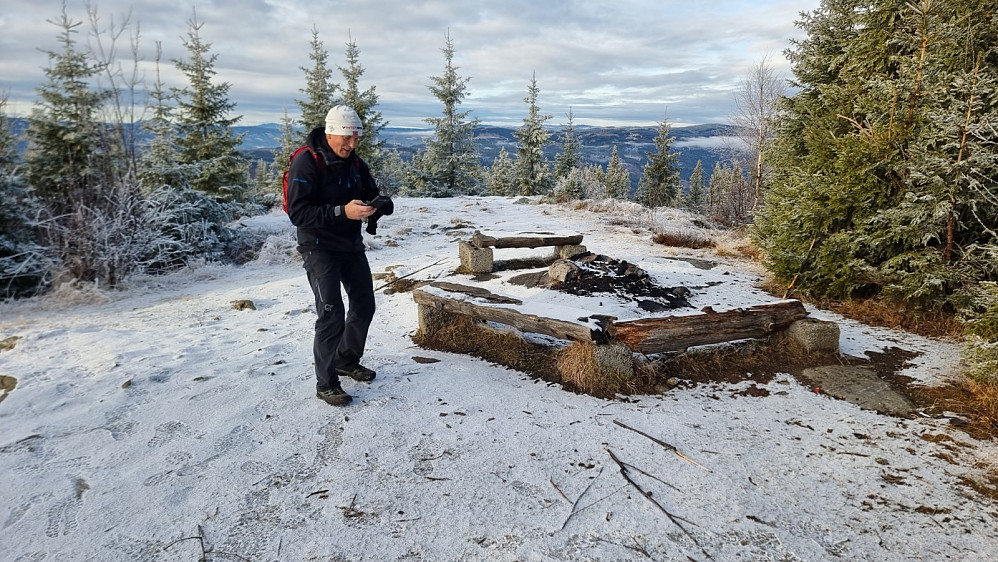 På toppen av Balbergkampen som var turens høyeste topp