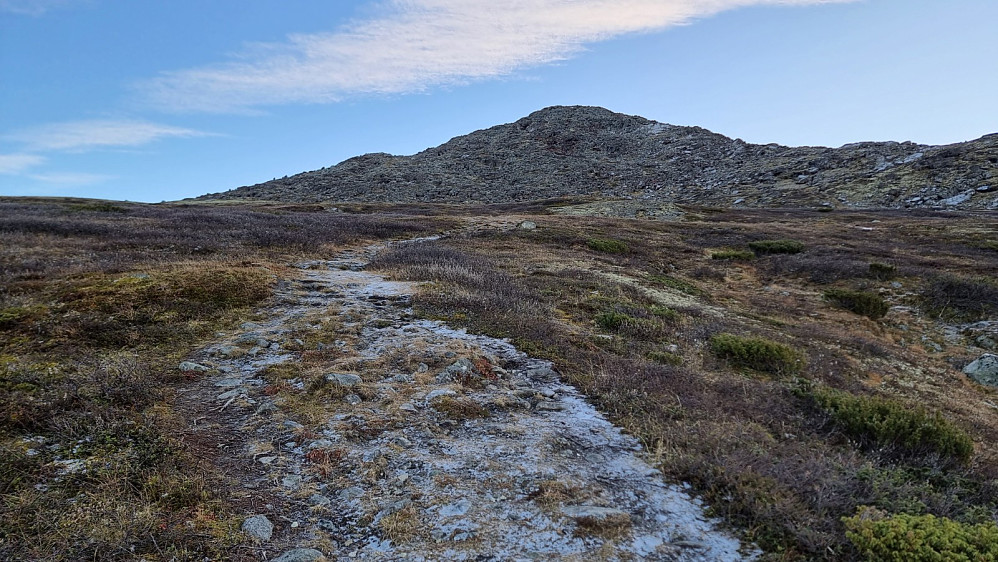 Litt frost i bakken på mye av turen