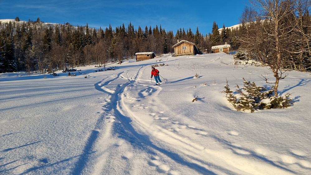 Perfekt skiføre i det vi passerte Storfjellroa