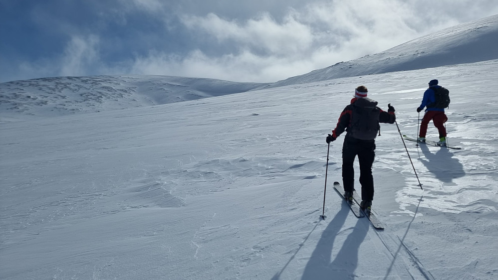 Flotte forhold i det vi gikk opp. Vi passerte hele 5 andre grupper på tur opp