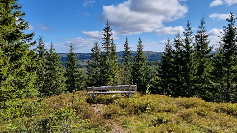 Utkikkspunkt et stykke før toppen