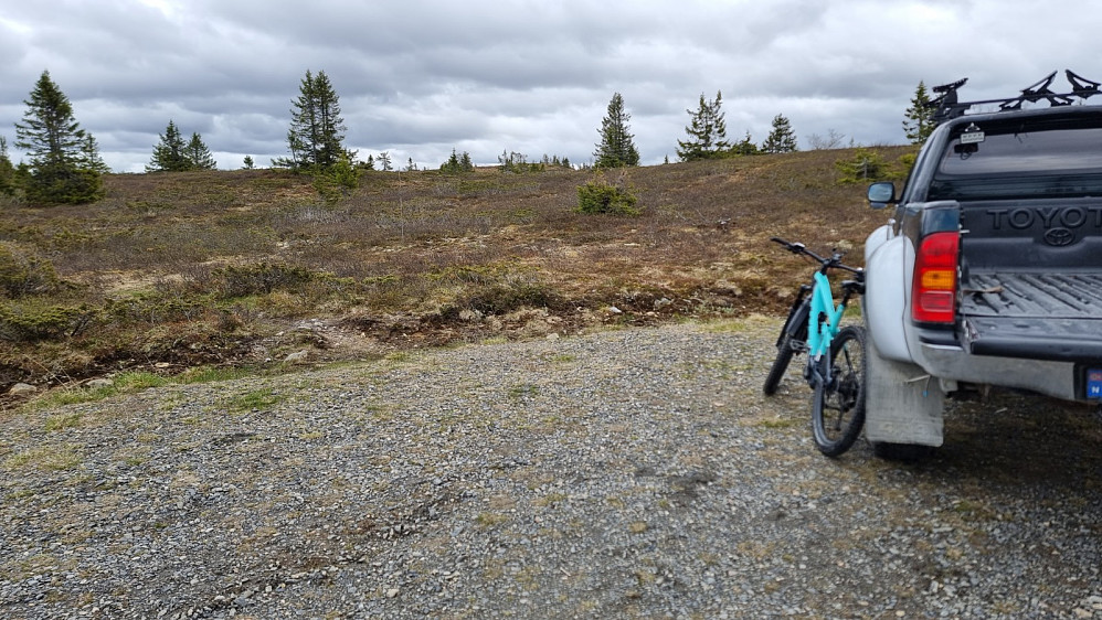 Klar for start på parkeringsplassen