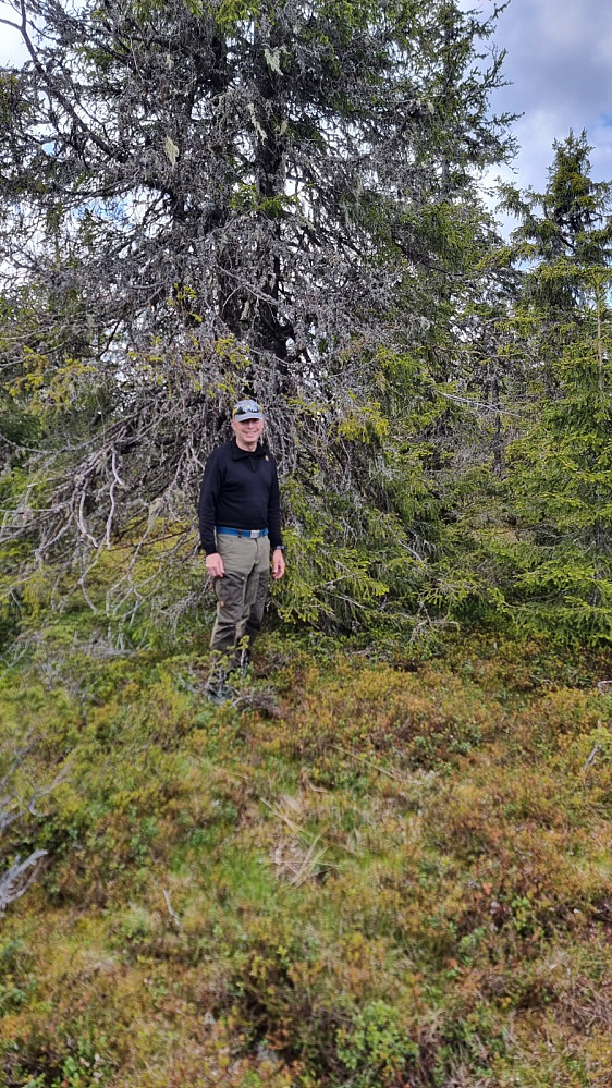 Her er jeg på høyeste punkt på Grønåsen.