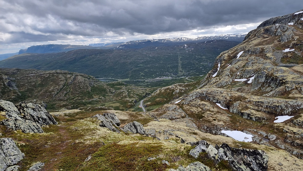 Utsikt ned mot Tyinkrysset