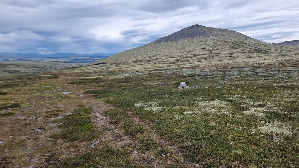 Tilbakeblikk litt oppe i fjellsiden