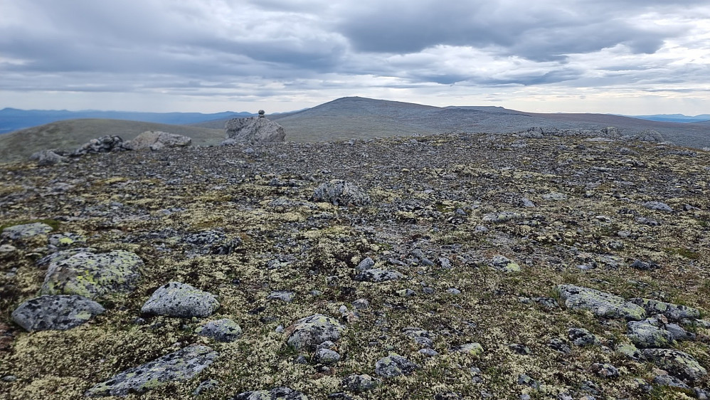 Toppen av Korsberghøa og med Storhøa i bakgrunnen