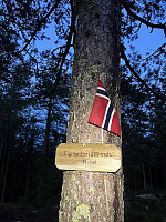 Det norske flagget på trigpunktet