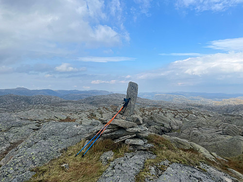 Toppen av Tverrvassfjellet