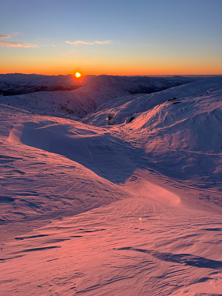 Under nedkjøringen fra Volafjellet