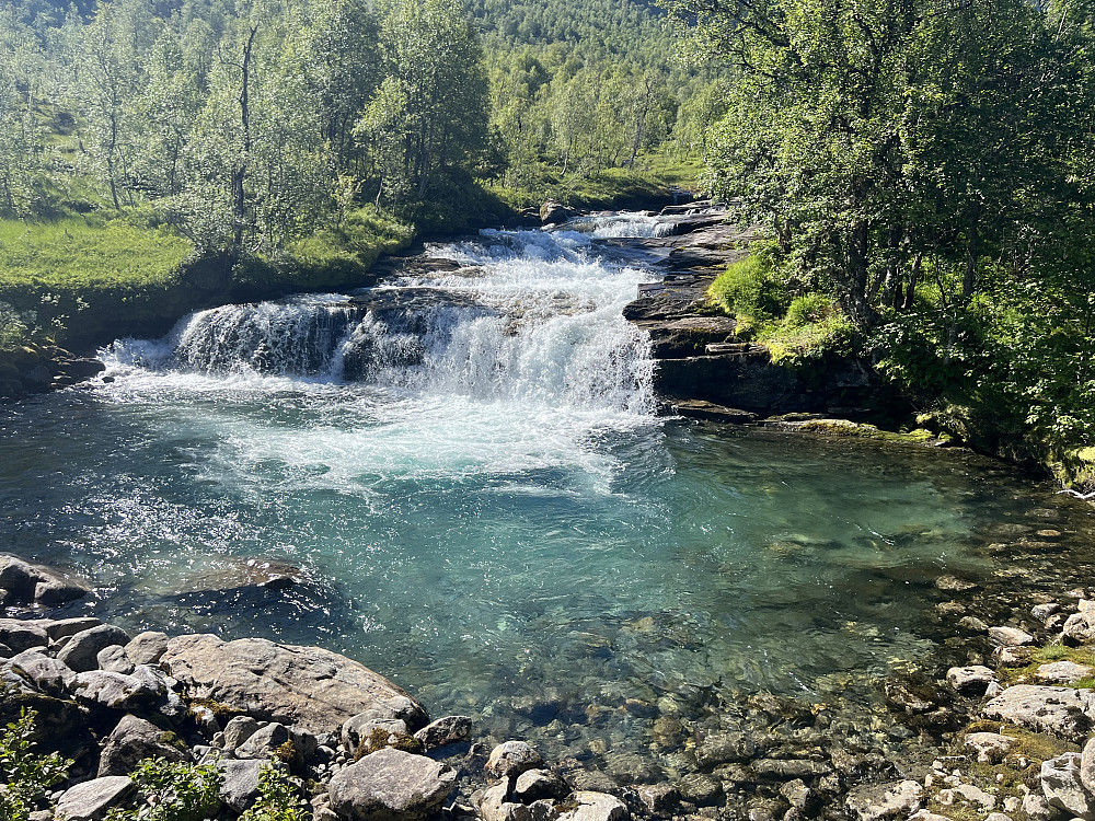 Kulpen i Engsetelva som vi badet i