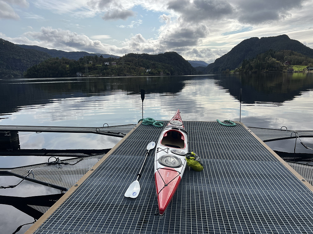 Start på bryggen ved Vikaneset